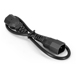 Кабель питания ExeGate Special EC-0.5S-C13- C14/3x0.75 IEC 320 C13 - IEC 320 C14, 3*0.75mm2, CCA, черный, 0.5м EX297759RUS
