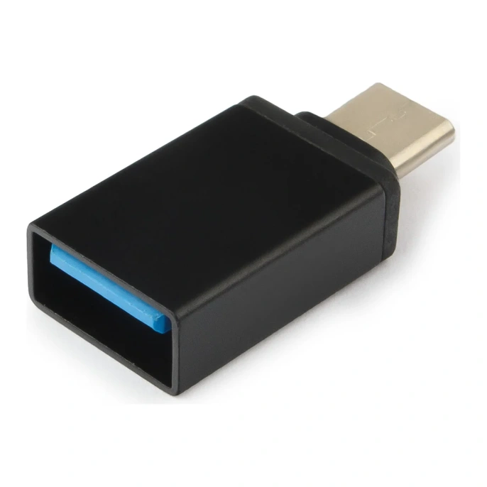 Переходник Гарнизон USB3.0 Type-C(M)/AF, с поддержкой OTG, черный, пакет, GCC-A-USB3-CMAF