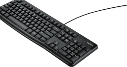 Клавиатура Logitech K120 for Business |920-002522| черная, офисная, 104 клавиши, защита от воды, USB 1,5м, brown box, 021419
