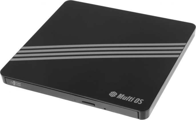 Оптический привод/ H.L Data Storage Multi OS Portable DVD-Writer, DVD±RW, CD, USB2.0 совместим с 3.0 , Black
