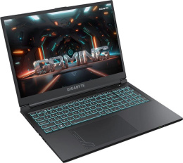 Ноутбук Gigabyte G6 Core i7 12650H 16Gb SSD512Gb NVIDIA GeForce RTX4060 8Gb 16" IPS FHD+ 1920x1200 FreeDOS black WiFi BT Cam KF-G3KZ853SD