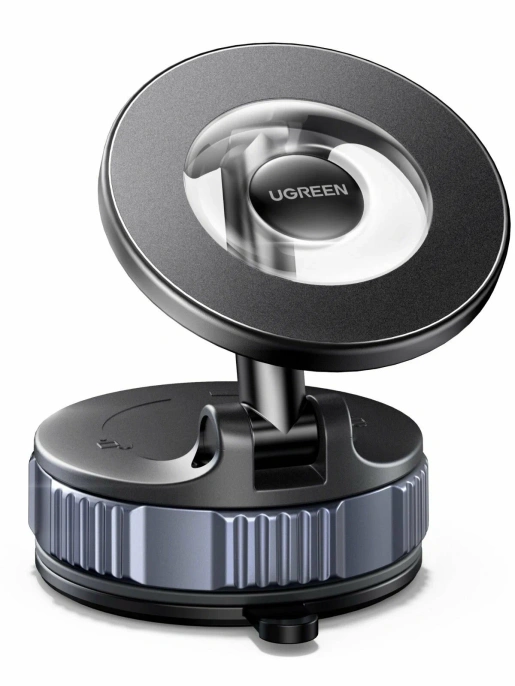 Магнитный вакуумный держатель для телефона UGREEN LP970 75666 Suction Cup Magnetic Phone Mount. Цвет: черный