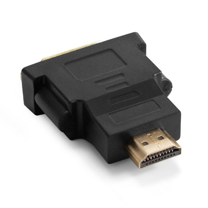 Переходник DVI-D-HDMI ExeGate EX-HDMI-DVI-3 (25F/19M, v 1.4b, позолоченные контакты, экран) EX294729RUS