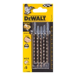 Пилки для лобзика по дереву 100 мм; шаг зубьев 4.2 мм 5 шт. DEWALT DT2213 (T144D DT2213)