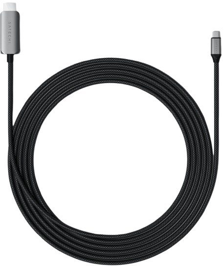 Кабель Satechi USB-C To HDMI 2.1 8K Cable. Цвет: серый космос (ST-YH8KCM)