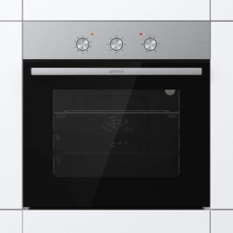 Духовой шкаф электрический Gorenje BO6727E03NX, 73л, дверца с 2 стеклами, черный