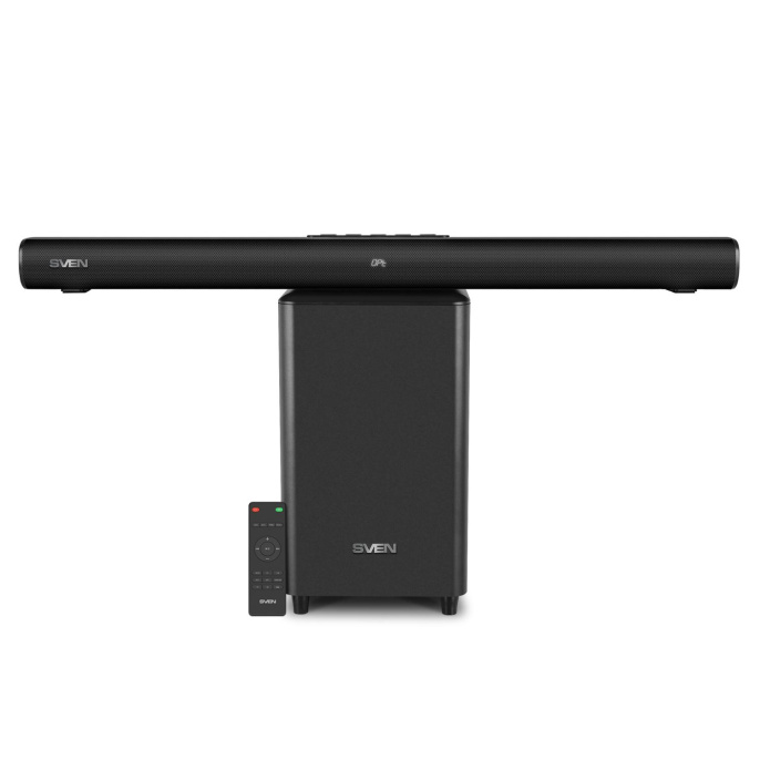 Саундбар SVEN SB-2200D, черный 300Вт, DD, BT, HDMI, ПДУ, Optical, USB, дисплей, беспроводной сабвуфер