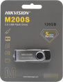Флешка USB Hikvision M200S Hiksemi 128ГБ, USB3.0, серебристый и черный [hs-usb-m200s/128g/u3]