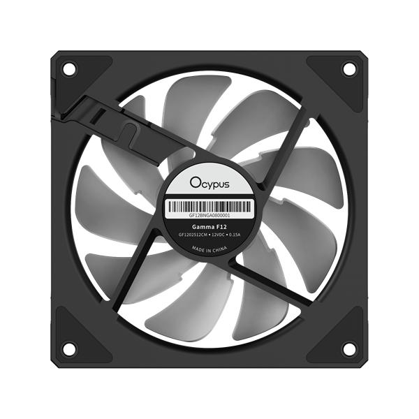 Вентилятор для корпуса Ocypus Gamma F12 BK ARGB, 120x120x25mm, 4-PIN PWM, 800-1600 RPM, 31 DBA MAX, HYDRO BEARING