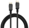 Кабель аудио-видео Buro BU-DP-v1.2-1.5m, DisplayPort m - DisplayPort m , ver 1.2, омедненный, 1.5м, черный