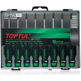 Набор отверток для точных работ TOPTUL TORX T5-T20 8 шт. GAAW0801