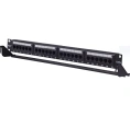 Патч-панель 19", 24 порта RJ-45, кат.5e, W&T Krone IDC, 1U WT-2178A-KR