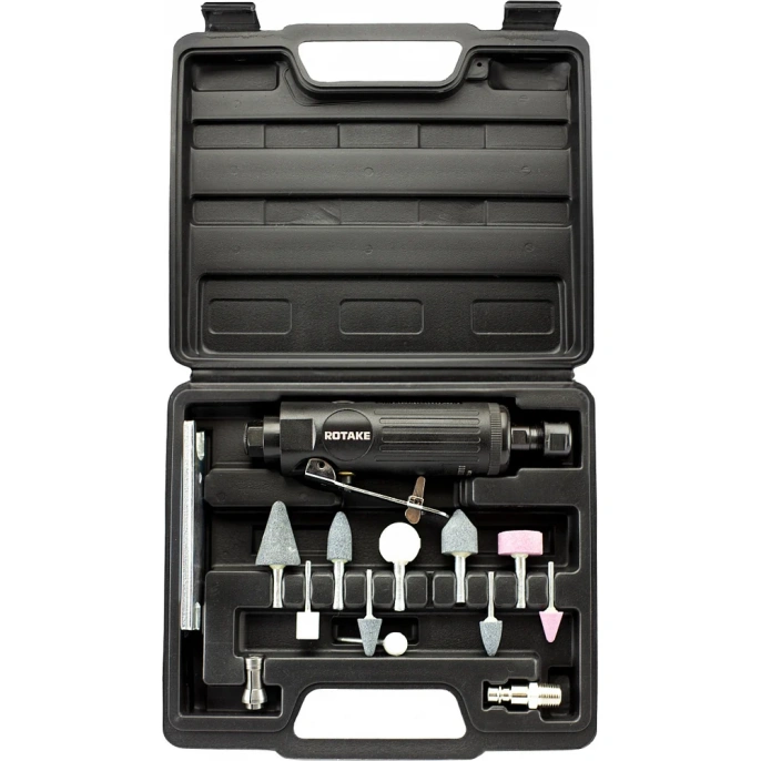 Пневматическая шлифмашинка с набором камней Rotake 22000 об/мин RT-1206K-P