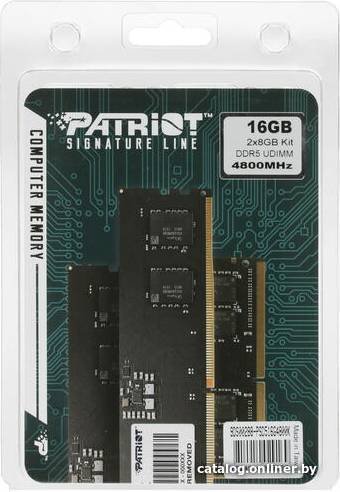 Оперативная память DDR5 16Gb KiTof2 PC-44800 5600MHz Patriot Signature Line PSD516G5600K CL46-46-46-90