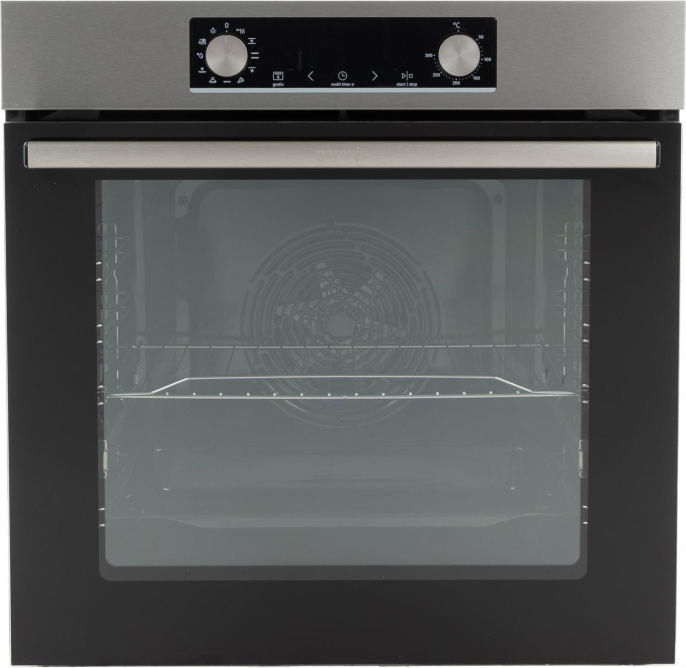 Духовой шкаф электрический Gorenje BO6735E05X, 77л, дверца с 2 стеклами, нержавеющая сталь
