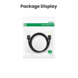 Кабель UGREEN HD104 10106 HDMI 4K@60Hz Male To Male Cable. Длина: 1м. Цвет: черный