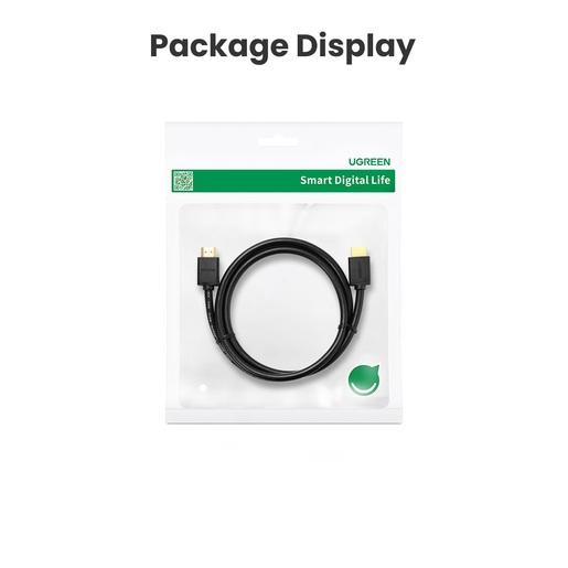 Кабель UGREEN HD104 10106 HDMI 4K@60Hz Male To Male Cable. Длина: 1м. Цвет: черный