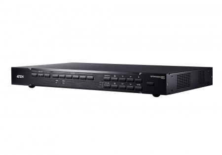 ATEN VP2730-AT-G Коммутатор презентационный, 7x входов видео: 5xHDMI+DP+HDDB15;3 входа аудио: стерео MINIJACK+сбалансированногостерео 5-контактн. клемма+микрофон 3-контактн. клемма, 3x выхода видео: 2xHDMI+HDBaseT;3 выход аудио: RCA+2xRCA+TOSLINK