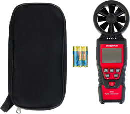 Анемометр-термометр Ermenrich Seek DN20 портативный крыльчатый красный/черный 82972