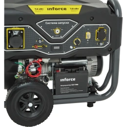 Бензиновый генератор (7,5 кВт; эл.стартер; ATS, колёса и ручки) Inforce GL 7500 04-03-17