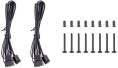 Вентилятор Thermaltake CT120 2шт, 120мм, 4-pin, 2000об/мин, 25.8 дБ, черный, Ret [cl-f147-pl12bl-a]