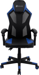 Кресло игровое Oklick -121G, искусственная кожа/сетка, до 150кг, черный/синий