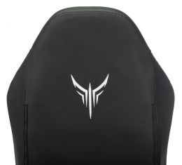 Кресло игровое Knight Neon черный соты экокожа с подголов. крестов. металл (KNIGHT NEON CARBON)
