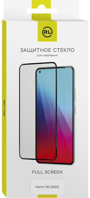 Защитное стекло для экрана Redline для Honor X6 1 шт, с аппликатором для разглаживания, прозрачный [ут000033538]