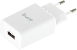 Сетевое зарядное устройство Buro BUWA1, USB-A, 10.5Вт, 2.1A, белый [buwa10s100wh]