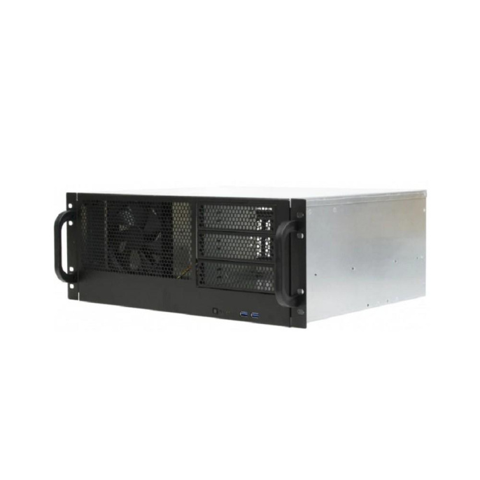 Procase RM438-B-0 Корпус 4U server case,3x5.25+8HDD,черный,без блока питания,глубина 380мм, MB ATX 12"x9.6"