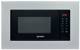 Встраиваемая микроволновая печь Indesit MWI 120 GX, 20л, 800Вт, нержавеющая сталь [869890600010]