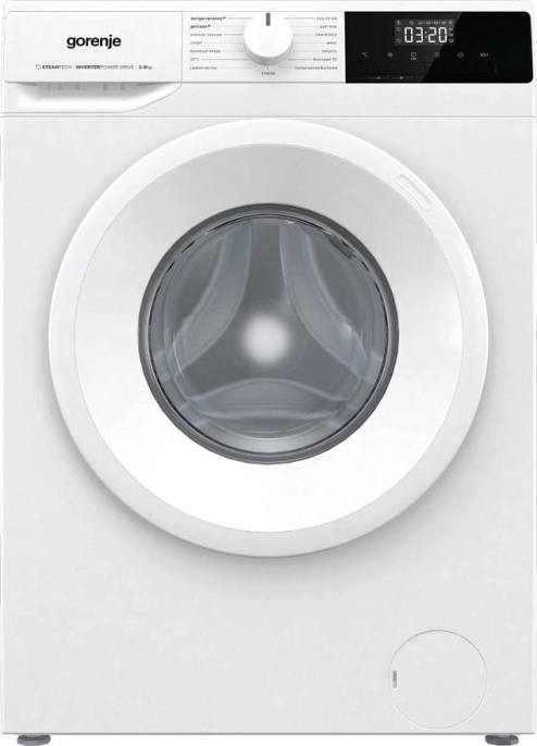 Стиральная машина Gorenje W2NHPI62SCSIRV, с внешним баком, с фронтальной загрузкой, 6кг, 1200об/мин, с паром, инверторная