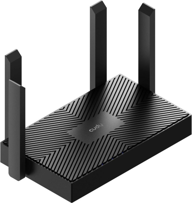 Wi-Fi роутер CUDY WR1500, Wi-Fi 6, AX1500, 2.4/5ГГц, 3 LAN, черный