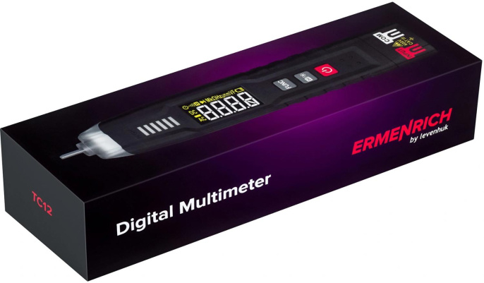 Мультиметр Ermenrich Zing TC12 цифровой черный 82979