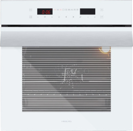 Духовой шкаф электрический HIBERG VM 6192 W, 67л, дверца с 3 стеклами, белый