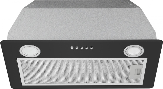 Вытяжка встраиваемая Hyundai HBB 6033 BK черный управление: кнопочное 1 мотор