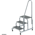 Монтажная подставка MEGAL (тип 1) 3 ступени с одним поручнем 050303
