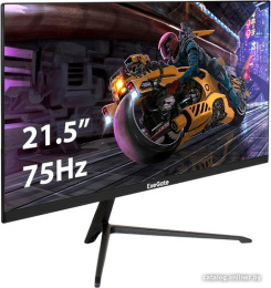 Монитор ExeGate ProSmart EV2207A EX294343RUS (21.5" VA LED Grade A+, FHD, 1920x1080@75Гц, 16:9, 280cd/m2, 3000:1, 178°/178°, 5ms, Speakers, D-Sub, HDMI, audio-in, FreeSync, Flicker-free, Low Blue Light, кабель HDMI 1.5м, VESA, регулировка наклона