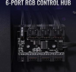 Корпус ATX Aerocool Python-G-BK-v1, Midi-Tower, без БП, черный