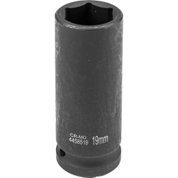 Головка ударная глубокая 6-гранная 19 мм, 1/2"DR Partner PA-4458519(13069)