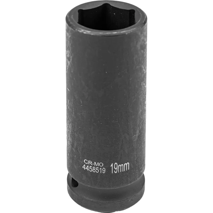 Головка ударная глубокая 6-гранная 19 мм, 1/2"DR Partner PA-4458519(13069)