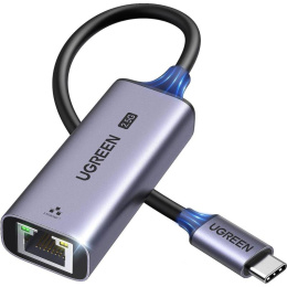 Адаптер UGREEN CM648 25051 USB-A 3.0 to RJ45 2.5G Ethernet Adapter. Цвет: серый
