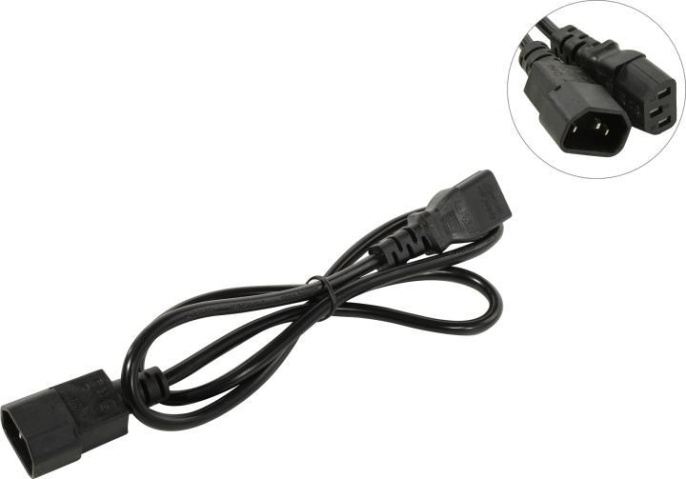 5bites Кабель питания PC105-10A IEC-320-C13 / IEC-320-C14 / 220V / 3G*0.50MM / 1M