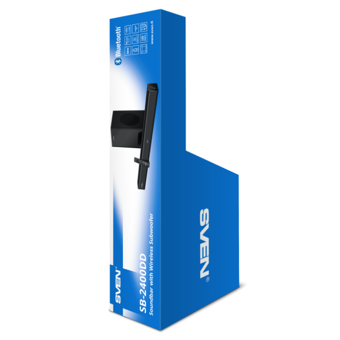 Саундбар Bluetooth Sven SB-2400DD,  1.1,  черный [sv-022242]