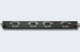 TNTV/TNT MMS-4O-VGA Карта интерфейсная, VGA+AUDIO, 4 внешних выодных порта: HD-DB15, интегрированный конвертер видеоразрешений/scaler;для коммутаторов серии MMS-xxxxIPB
