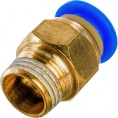 Фитинг металлический 6 мм - наружная резьба 1/8" Pegas pneumatic 5211