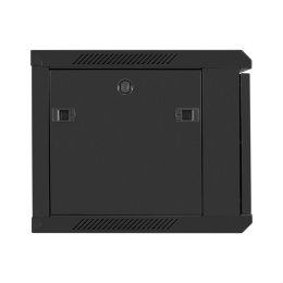 Шкаф телекоммуникационный 19" настенный 6U ExeGate EC-WM-6U.450.G.BLACK (19”, 6U, 600x450x370mm (ШхГхВ), передняя дверь закаленное стекло, съемные боковые панели, пыле- и влагозащита IP23, черный RAL 9004) EX298605RUS