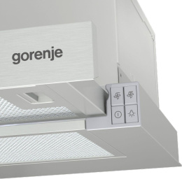 Встраиваемая вытяжка Gorenje TH62E3X, управление кнопочное, нержавеющая сталь