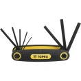 Набор шестигранных ключей TOPEX 1.5-6 мм, 8 шт. 35D958