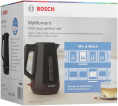 Чайник электрический Bosch TWK1M123, 1.7л, пластик